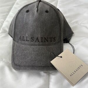 ALL SAINTS UNDERGROUND LOGO PRINT BASEBALL CAP